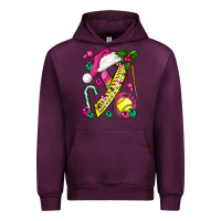 Pink Christmas Breast Cancer Ribbon Softball Urban Hoodie | Teevron