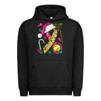 Pigment Black Pink Christmas Breast Cancer Ribbon Softball Urban Hoodie - BundleAndBundleShop