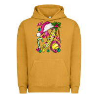 Pigment Peanut Butter Pink Christmas Breast Cancer Ribbon Softball Urban Hoodie - BundleAndBundleShop
