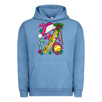 Pigment Pebble Blue Pink Christmas Breast Cancer Ribbon Softball Urban Hoodie - BundleAndBundleShop