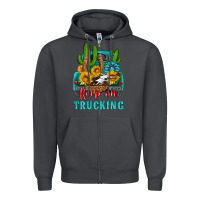 Smoke keep on trucking with western truck Zipper Hoodie - HRA Design Shop