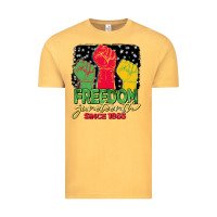 Vintage Mustard freedom juneteenth since 1865 Vintage Tee - BarkalooDesign