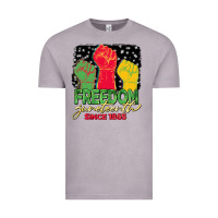 Vintage Zinc freedom juneteenth since 1865 Vintage Tee - BarkalooDesign