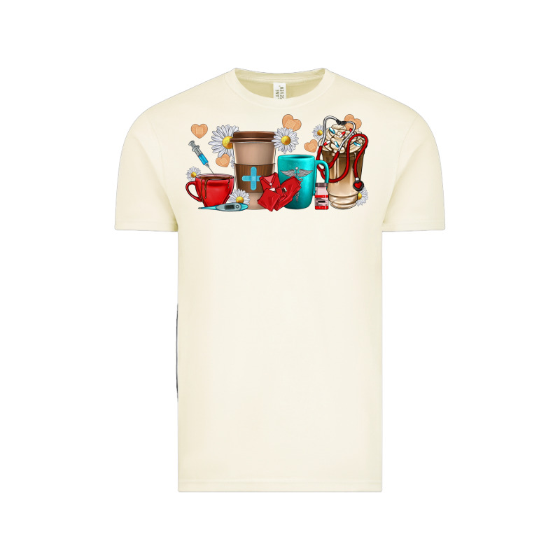 Nurse Coffee Cups Vintage Tee by texasbilliewilder | Teevron
