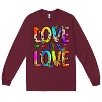 Burgundy love is love Long Sleeve Tee - Zillion Design Studio