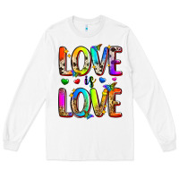 White love is love Long Sleeve Tee - Zillion Design Studio