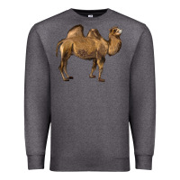 Charcoal Heather Camel Premium Sweatshirt - LillyAllenDesigns