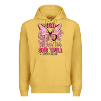 Antique Gold god is within her she will not fail Premium Hoodie - MaliasSmallBusiness