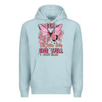 Blue Mist god is within her she will not fail Premium Hoodie - MaliasSmallBusiness