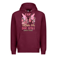 Burgundy god is within her she will not fail Premium Hoodie - MaliasSmallBusiness