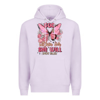Lilac god is within her she will not fail Premium Hoodie - MaliasSmallBusiness