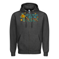Charcoal Heather let me tell you about my jesus Zipper Hoodie - HRA Design Shop