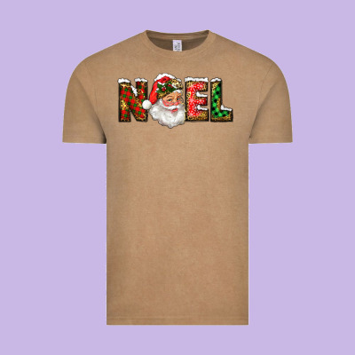 Vintage Tee Western Noel Santa Claus