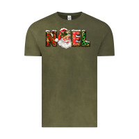 Vintage Olive Western Noel Santa Claus Vintage Tee - RanaPortraitStore