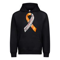 Black Kidney Cancer Ribbon Baseball Urban Hoodie - BundleAndBundleShop
