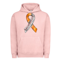 Pigment Salmon Kidney Cancer Ribbon Baseball Urban Hoodie - BundleAndBundleShop