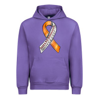 Tulip Kidney Cancer Ribbon Baseball Urban Hoodie - BundleAndBundleShop