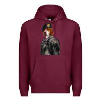 Burgundy Pet Portraits, Custom Pet Portraits, Renaissance Pet Portraits, Custom Premium Hoodie - RanaPortraitStore