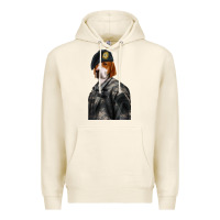 Tofu Pet Portraits, Custom Pet Portraits, Renaissance Pet Portraits, Custom Premium Hoodie - RanaPortraitStore