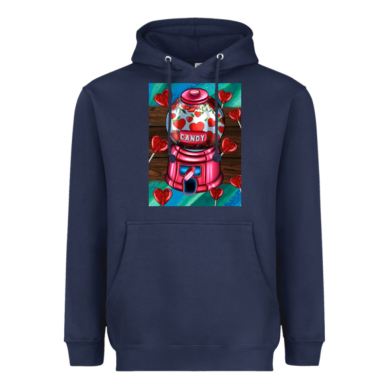 Candy Machine  With Heart Candies  Air Heavyweight Hoodie by AdoDesignShop | Teevron