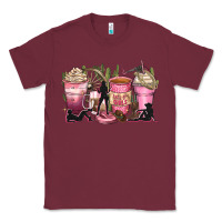 Burgundy let's go girls coffee cups Classic Tee - Zillion Design Studio