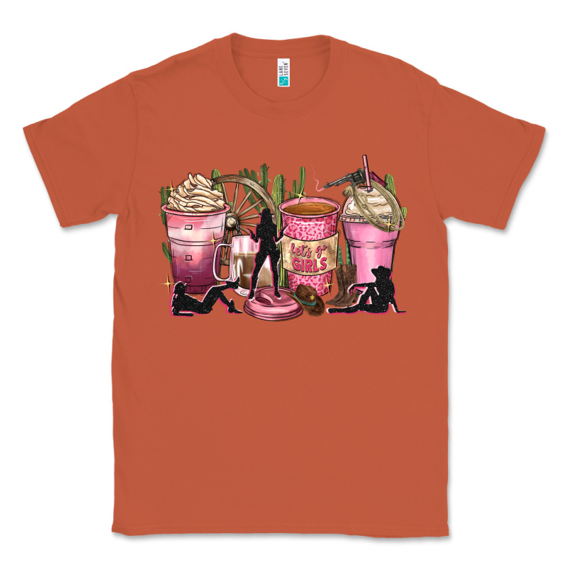 Let's Go Girls Coffee Cups Classic Tee by Zillion Design Studio | Teevron