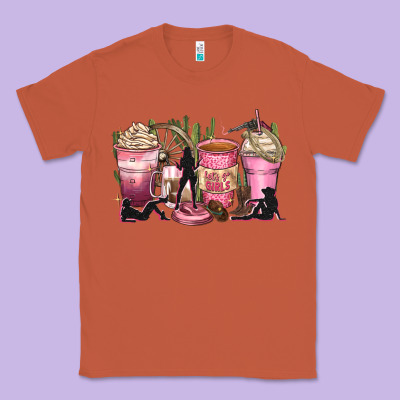 Let's Go Girls Coffee Cups Classic Tee Designed By Zillion Design Studio