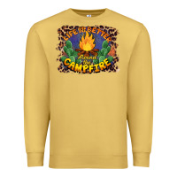 Antique Gold life is better around the campfire Premium Sweatshirt - BarkalooDesign