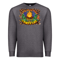 Charcoal Heather life is better around the campfire Premium Sweatshirt - BarkalooDesign