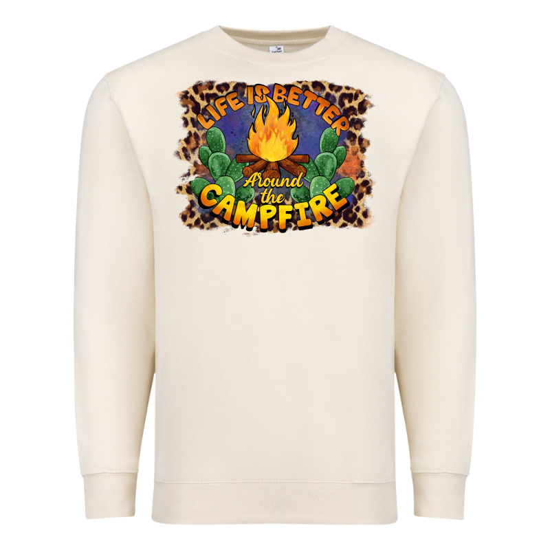 Life Is Better Around The Campfire Premium Sweatshirt by BarkalooDesign | Teevron
