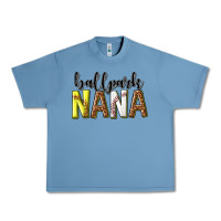 Pebble Blue ballpark nana with leopard Urban Heavy Tee - texasbilliewilder