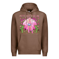 Chestnut pretty girls walk like this this Premium Hoodie - NancyCooperArtShop