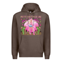 Coffee pretty girls walk like this this Premium Hoodie - NancyCooperArtShop