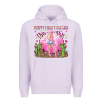 Lilac pretty girls walk like this this Premium Hoodie - NancyCooperArtShop