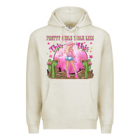 Oatmeal Heather pretty girls walk like this this Premium Hoodie - NancyCooperArtShop