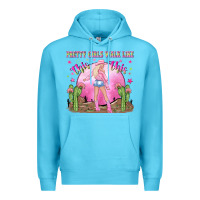 Ocean Blue pretty girls walk like this this Premium Hoodie - NancyCooperArtShop