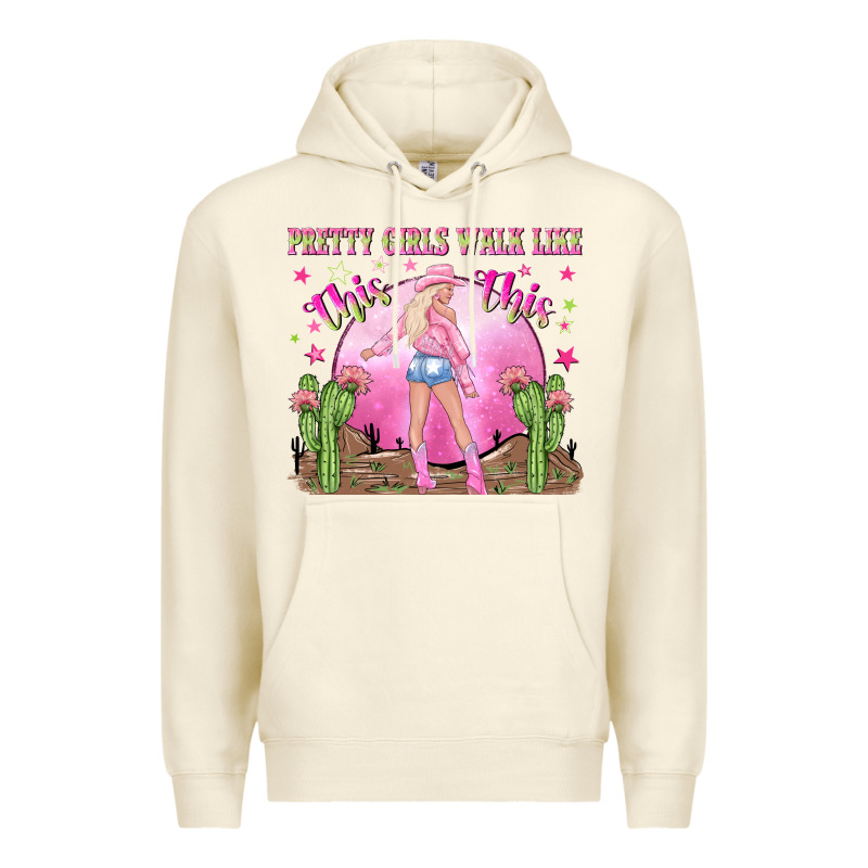 Pretty Girls Walk Like This This Premium Hoodie by NancyCooperArtShop | Teevron