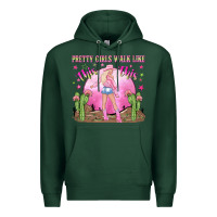 Sports Green pretty girls walk like this this Premium Hoodie - NancyCooperArtShop