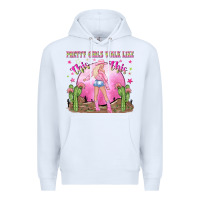 White pretty girls walk like this this Premium Hoodie - NancyCooperArtShop