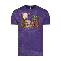 Cloud Purple coffee then cows Vintage Tee - texasbilliewilder