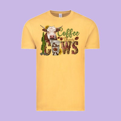 Vintage Tee coffee then cows
