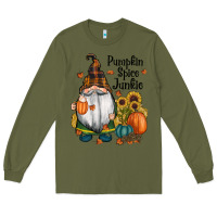 Army Green pumpkin spice junkie Long Sleeve Tee - RanaPortraitStore