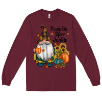 Burgundy pumpkin spice junkie Long Sleeve Tee - RanaPortraitStore