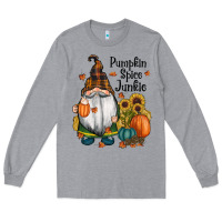 Heather Grey pumpkin spice junkie Long Sleeve Tee - RanaPortraitStore