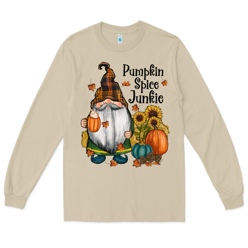 Pumpkin Spice Junkie Long Sleeve Tee by RanaPortraitStore | Teevron