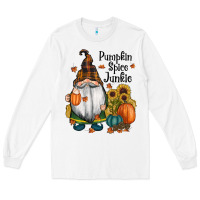 White pumpkin spice junkie Long Sleeve Tee - RanaPortraitStore