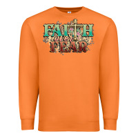 Carrot faith over fear cross Premium Sweatshirt - NancyCooperArtShop