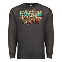 Smoke faith over fear cross Premium Sweatshirt - NancyCooperArtShop