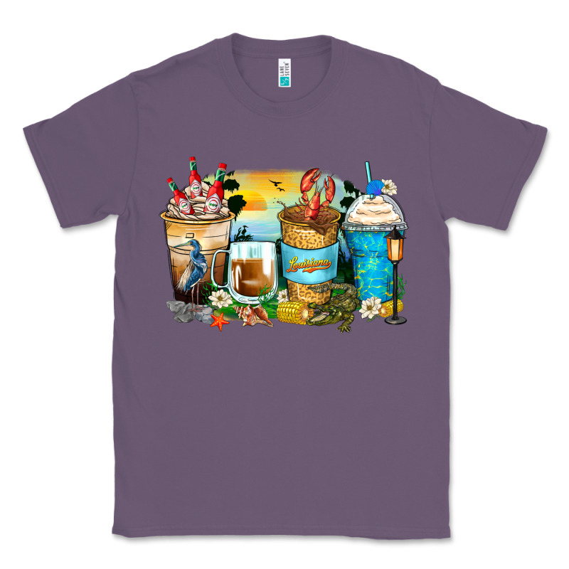 Louisiana Coffee Cups Classic Tee by Zillion Design Studio | Teevron