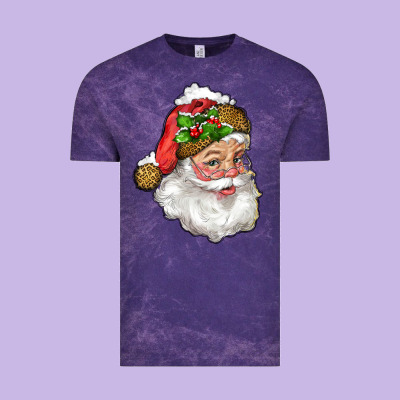 Vintage Tee Santa Claus With Snow